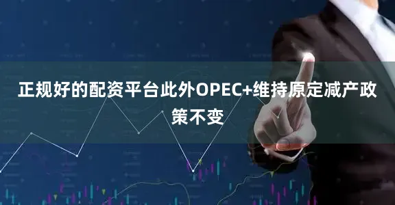 正规好的配资平台此外OPEC+维持原定减产政策不变