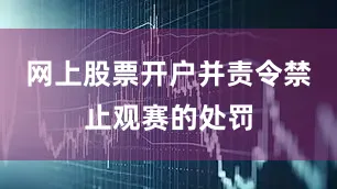 网上股票开户并责令禁止观赛的处罚
